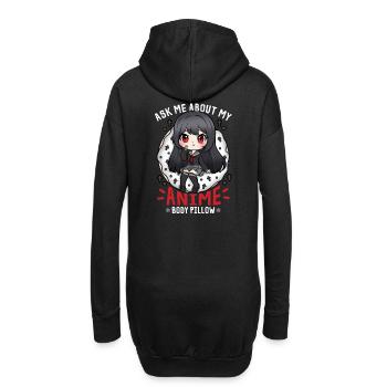 72631664893260422 avant - Sweat-shirt à capuche long Femme - noir - Dos