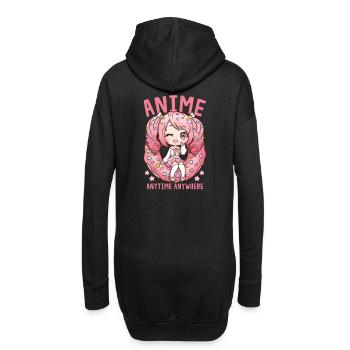 front 17391664892240580 - Hoodie-Kleid - Schwarz - Hinten