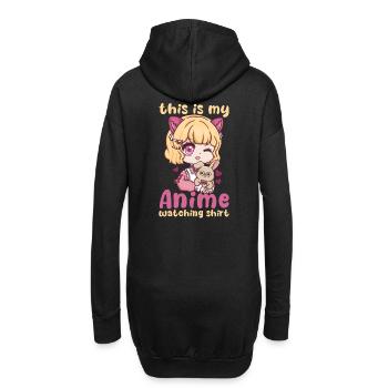 This Is My Anime Watching Shirt I Kawaii Otaku - Hoodie-Kleid - Schwarz - Hinten