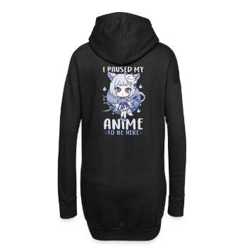 99171666603197551 avant - Sweat-shirt à capuche long Femme - noir - Dos