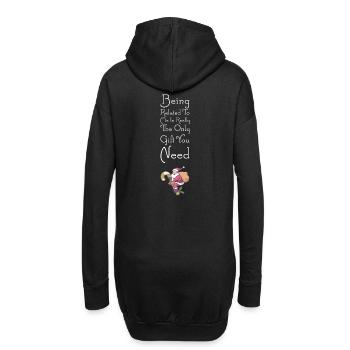 front 57511606848196513 - Hoodie-Kleid - Schwarz - Hinten