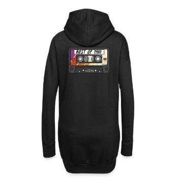 Happy 40th Birthday Party Retro Cassette 1980 Gift - Hoodie-Kleid - Schwarz - Hinten