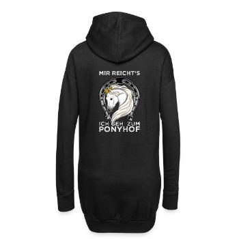 CROWNEDHORSE2MIRREICHTSICHGEHZUMPONYHOF - Hoodie-Kleid - Schwarz - Hinten