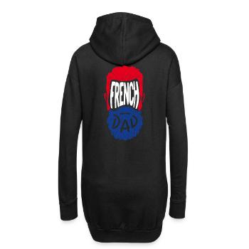 French Dad - Hoodie-Kleid - Schwarz - Hinten