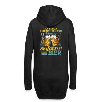 front 63501602773416857 - Hoodie-Kleid - Schwarz - Hinten