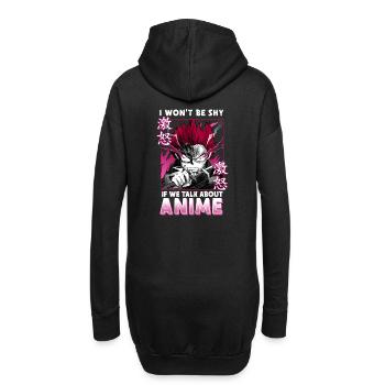 ANIME BOYS IWONTBESHYIFWETALKABOUTANIME - Sweat-shirt à capuche long Femme - noir - Dos