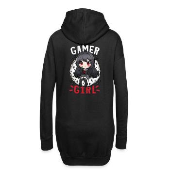 front 69011664892968469 - Hoodie-Kleid - Schwarz - Hinten