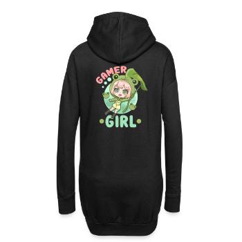 85351666606881556 avant - Sweat-shirt à capuche long Femme - noir - Dos