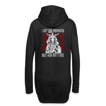 front 50901603212761977 - Hoodie-Kleid - Schwarz - Hinten