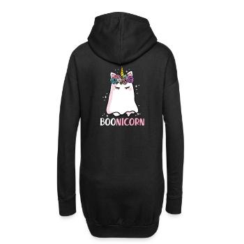 Halloween Boonicorn Licorne Ghost Girls Cadeau - Sweat-shirt à capuche long Femme - noir - Dos