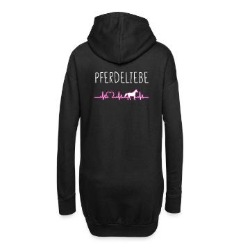 HEARTBEATPFERDELIEBE - Hoodie-Kleid - Schwarz - Hinten