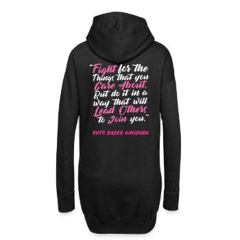 Woman Rights 7 - Hoodie-Kleid - Schwarz - Hinten
