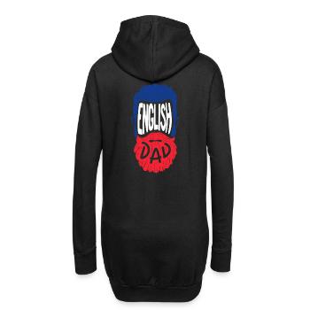 English Dad - Hoodie-Kleid - Schwarz - Hinten