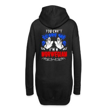 Scare Norwegian - Hoodie-Kleid - Schwarz - Hinten