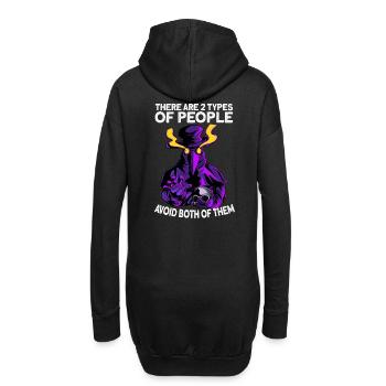 Plague Doctor Halloween pest doktor Maske - Hoodie-Kleid - Schwarz - Hinten