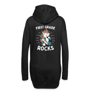 Hello 1st Grade - Hello First Grade Rocks - Hoodie-Kleid - Schwarz - Hinten