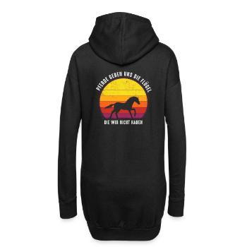 Pferde geben uns die Flügel die wir nicht haben - Hoodie-Kleid - Schwarz - Hinten