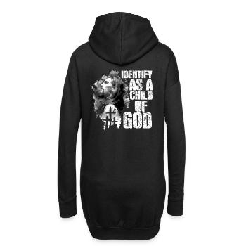 Identifiez-vous comme un enfant de Dieu I Jésus - Sweat-shirt à capuche long Femme - noir - Dos