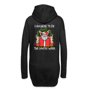 I Satanic Devil Pentagramm - Hoodie-Kleid - Schwarz - Hinten