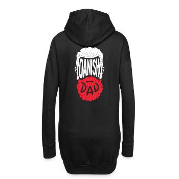 Danish Dad - Hoodie-Kleid - Schwarz - Hinten