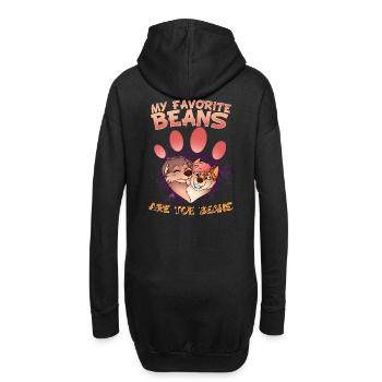 My favorite beans are toe beans I Furry Fandom - Hoodie-Kleid - Schwarz - Hinten