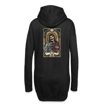 Jesus I Tarot Card I Hellseher - Hoodie-Kleid - Schwarz - Hinten