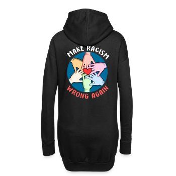 Woman Rights 6 - Hoodie-Kleid - Schwarz - Hinten