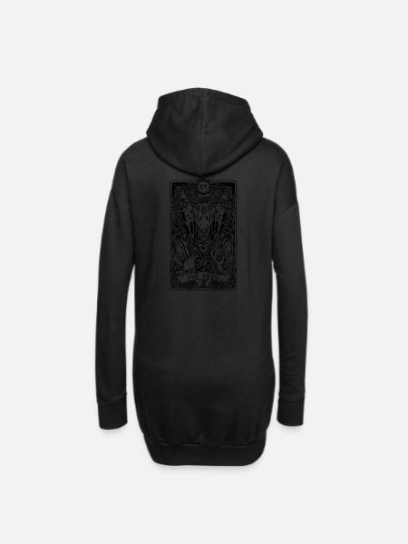 The Devil I Goth Tarot Card I Fortune Teller - Hoodie-Kleid - Schwarz
