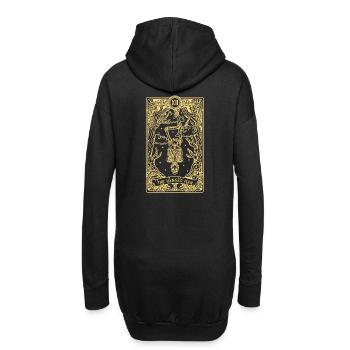 The Hanged Man I Goth Tarot Card I Fortune Teller - Hoodie-Kleid - Schwarz - Hinten