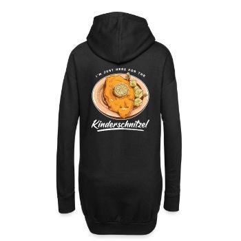 I'm Just Here For The Kinderschnitzel - Hoodie-Kleid - Schwarz - Hinten