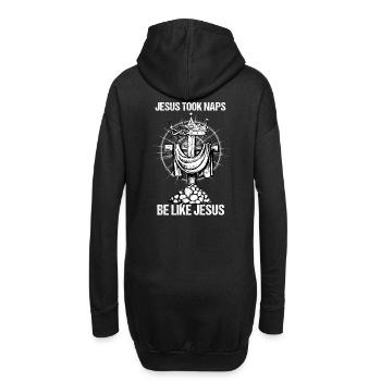 Jésus a fait des siestes être comme Jésus I Dieu chrétien - Sweat-shirt à capuche long Femme - noir - Dos