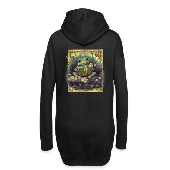 grenouille grenouilles conte de fées conte de fées personnage enfants enfant - Sweat-shirt à capuche long Femme - noir - Dos