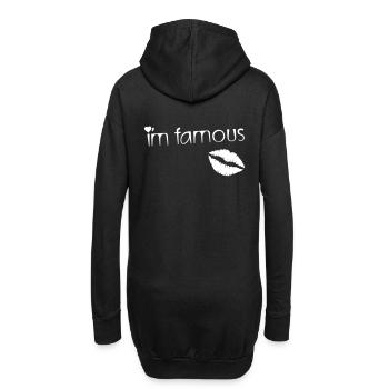 I'M FAMOUS - Sweat-shirt à capuche long Femme - noir - Dos
