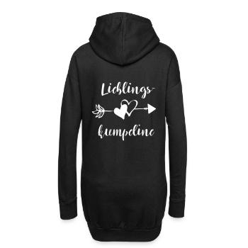 Lieblingskumpeline beste Freundin Spruch Geschenk - Hoodie-Kleid - Schwarz - Hinten