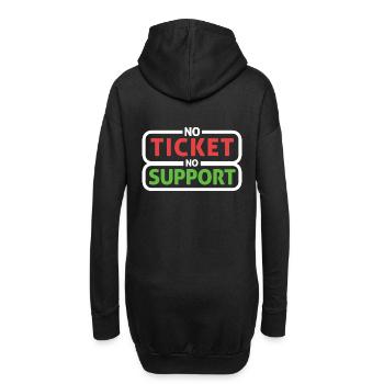 No Ticket No Support Informatiker IT Administrator - Hoodie-Kleid - Schwarz - Hinten