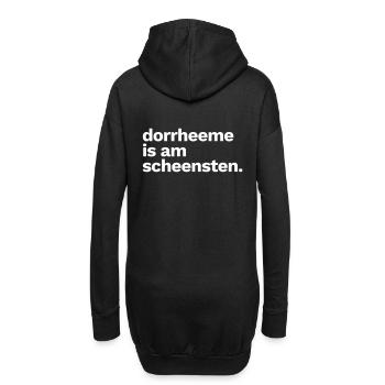 lustige Sachsen Sprüche Zuhause sächsisch Sachse - Hoodie-Kleid - Schwarz - Hinten