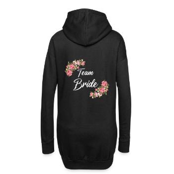 Team Bride JGA Junggesellinnenabschied Team Braut - Hoodie-Kleid - Schwarz - Hinten