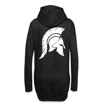 Spartaner - Design - Hoodie-Kleid - Schwarz - Hinten