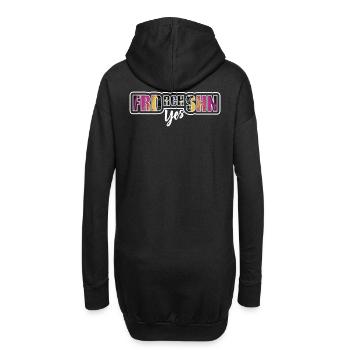 Fierté de la liberté City collage - Sweat-shirt à capuche long Femme - noir - Dos