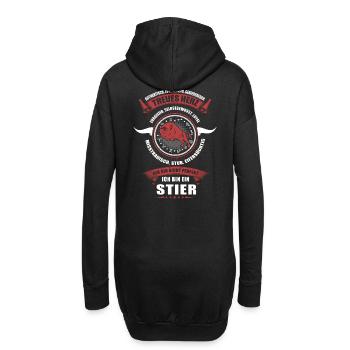 Stier Sternzeichen Horoskop Geschenk - Hoodie-Kleid - Schwarz - Hinten