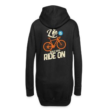 Radfahren - Hoodie-Kleid - Schwarz - Hinten