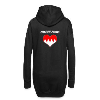 Haute-Franconie Franc français fränkisch fränggisch cadeau - Sweat-shirt à capuche long Femme - noir - Dos