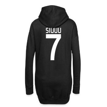 Siuuu - Hoodie-Kleid - Schwarz - Hinten