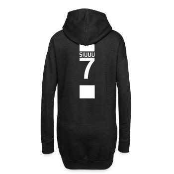 Siuuu - Sweat-shirt à capuche long Femme - noir - Dos