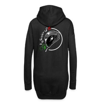 Motorrad Helm Gangschaltung - Hoodie-Kleid - Schwarz - Hinten