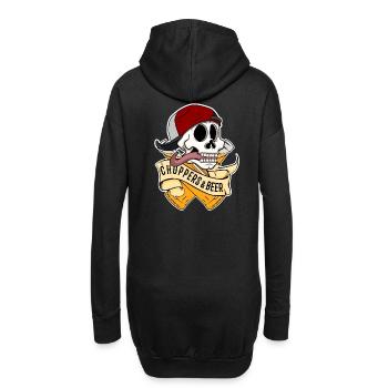 Choppers and Beer - Sweat-shirt à capuche long Femme - noir - Dos