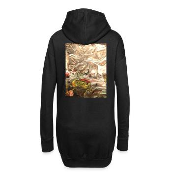 Flouter l’environnement - Sweat-shirt à capuche long Femme - noir - Dos