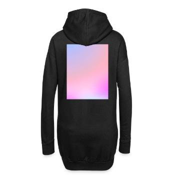 Dégradé pastel de barbe à papa de rêve - Sweat-shirt à capuche long Femme - noir - Dos
