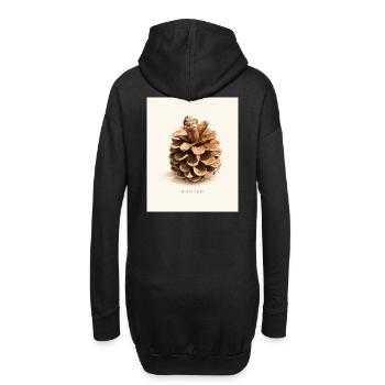 enraciné - Sweat-shirt à capuche long Femme - noir - Dos