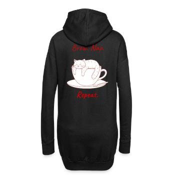 Brew. Nap. Repeat. — Slowly Co. - Hoodie-Kleid - Schwarz - Hinten